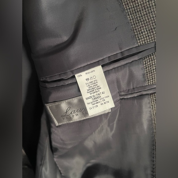 Lauren Ralph Lauren 44R Gray 100% Wool Blazer Lord & Taylor Sport Jacket - Picture 5 of 11